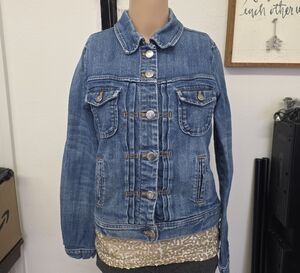 J. Crew Women's Denim Jacket with Button Detailing